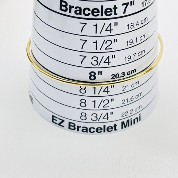 Skinny Bangle Bracelets Lot of 2 Gold Tone Classic Career Cosplay LARP - Picture 3 of 6